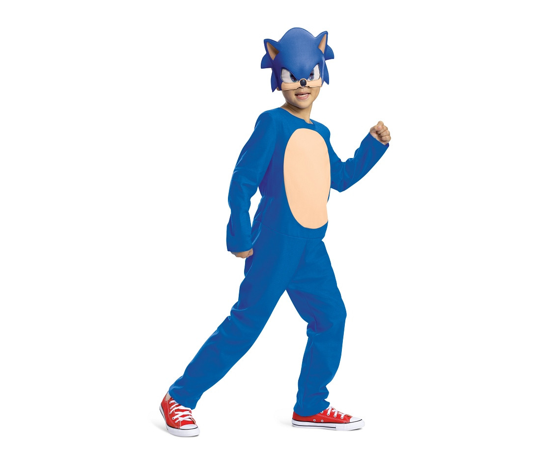 Costume Sonic Basic (license), size XS (3-4 years)